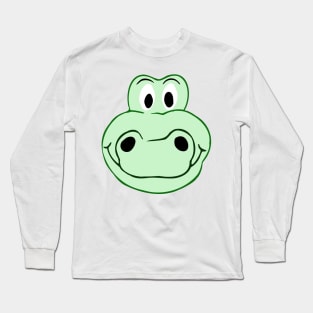 Funny crocodile - Creative illustration Long Sleeve T-Shirt